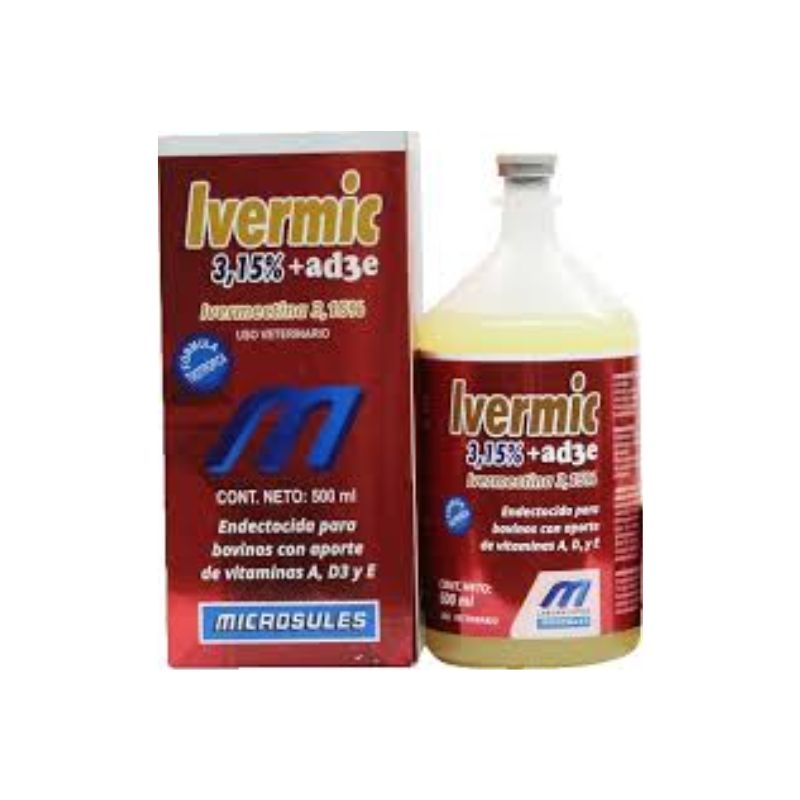 IVERMIC 3.15% + AD3E 500 ML.