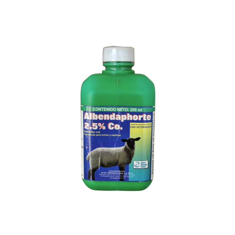 ALBENDAPHORTE 2.5% Co. 200 ML.