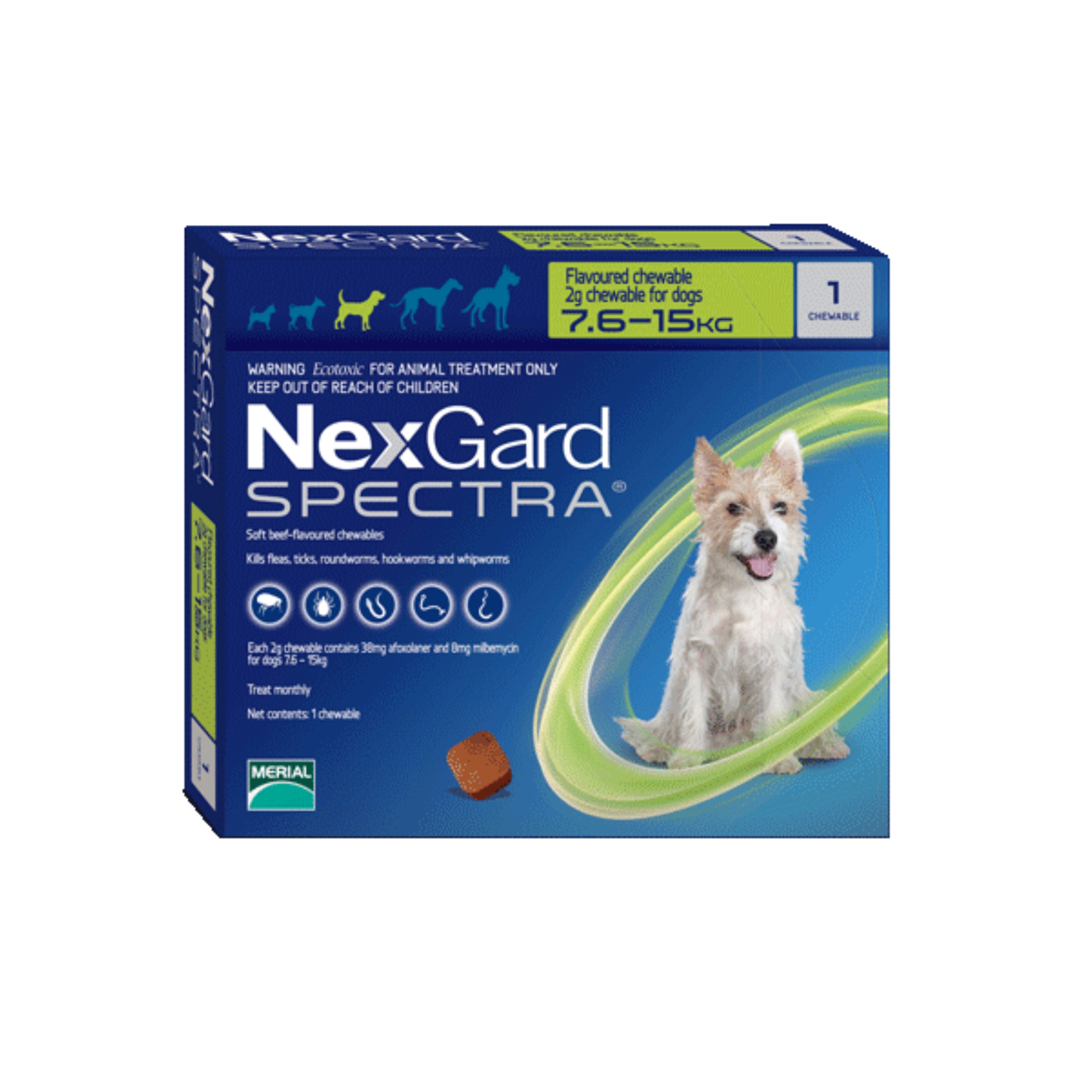 NEXGARD SPECTRA M 7.6-15KG1 TAB.