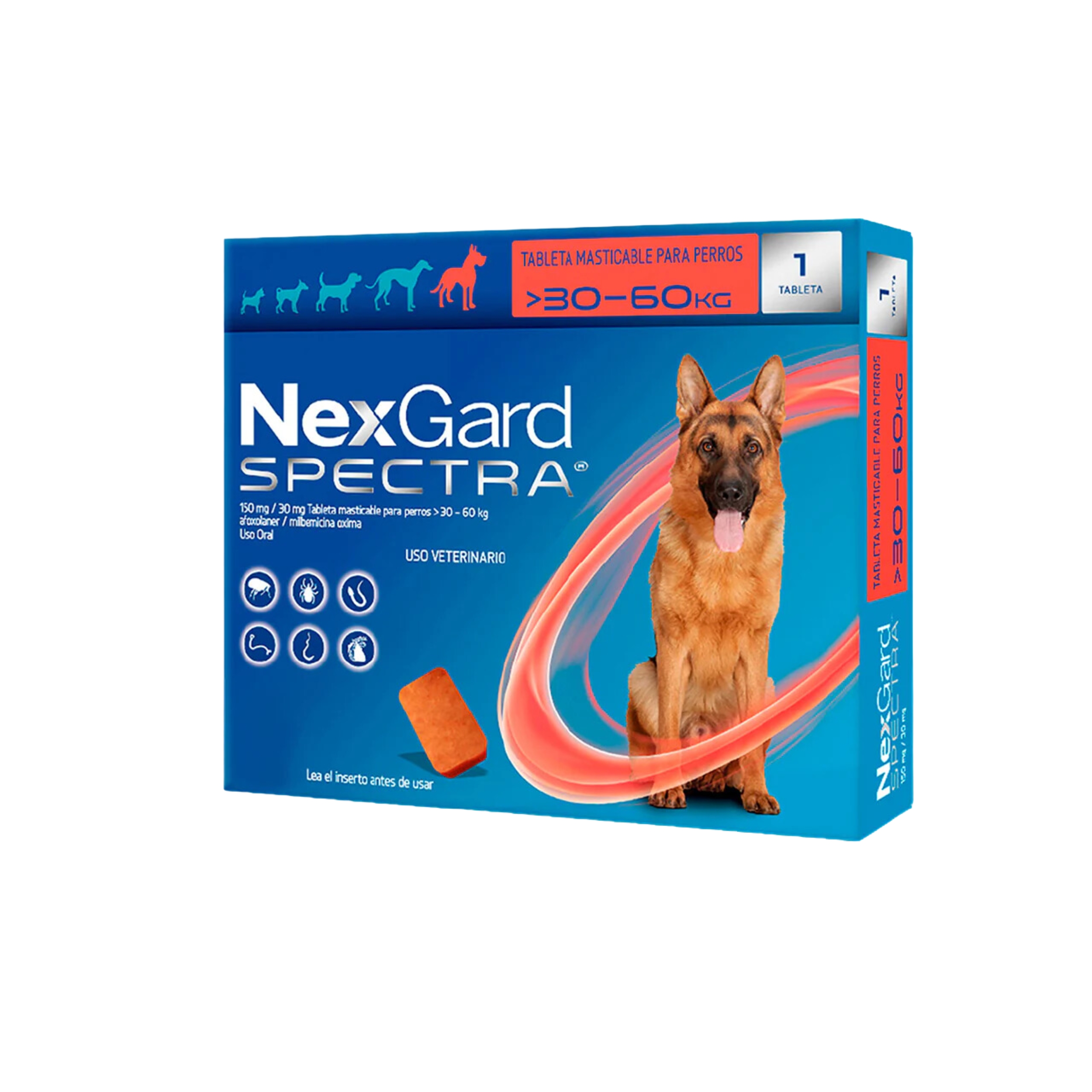 NEXGARD SPECTRA XL 30.1-60KG 1 TAB.