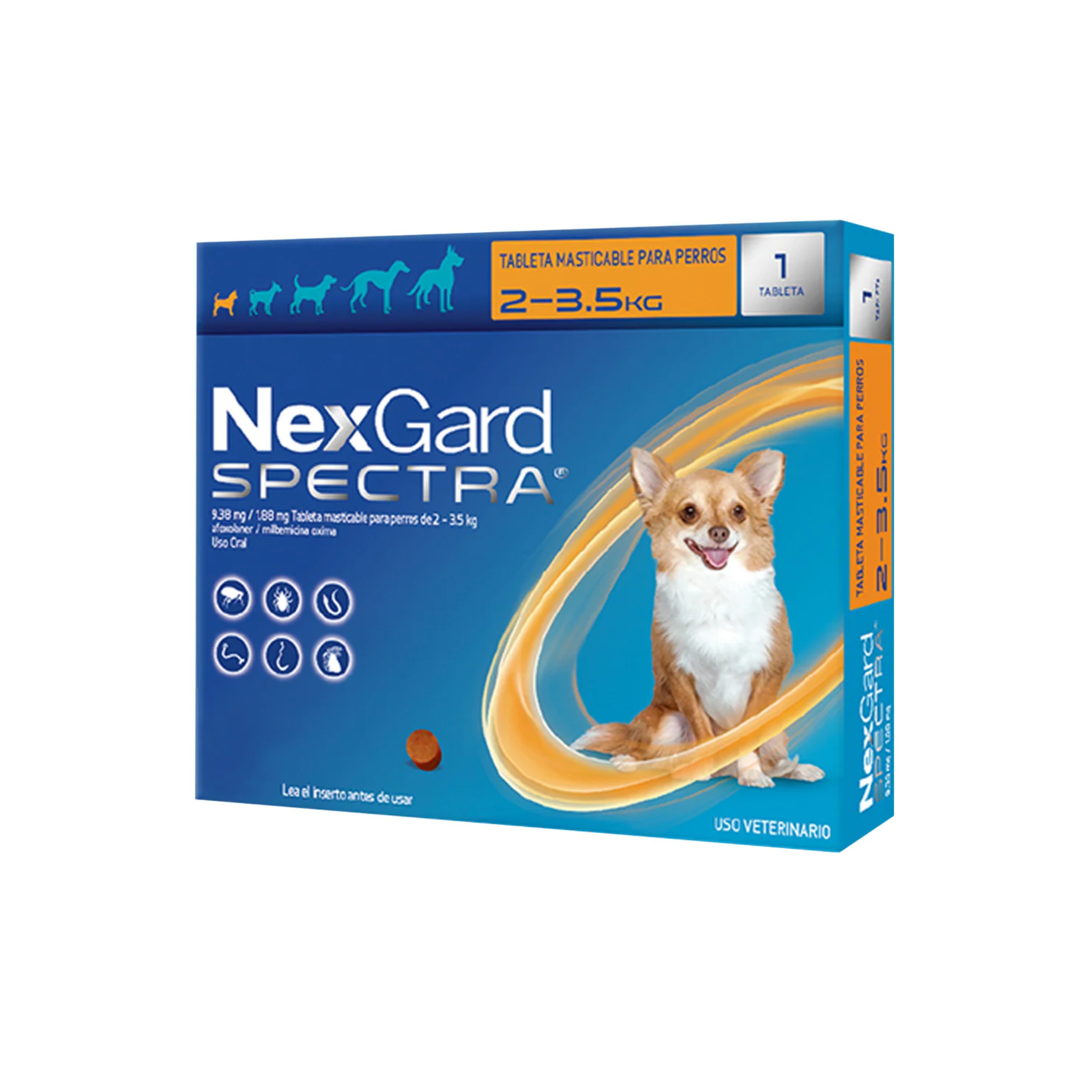 NEXGARD SPECTRA XS 2-3.5KG 1 TAB.
